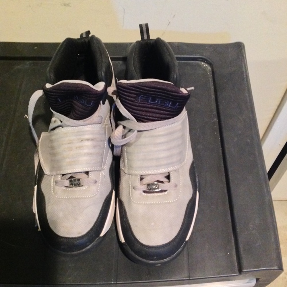 FUBU Gray High-Top Sneakers Size 9